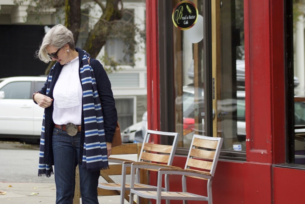 blue jeans and boyfriend sweater