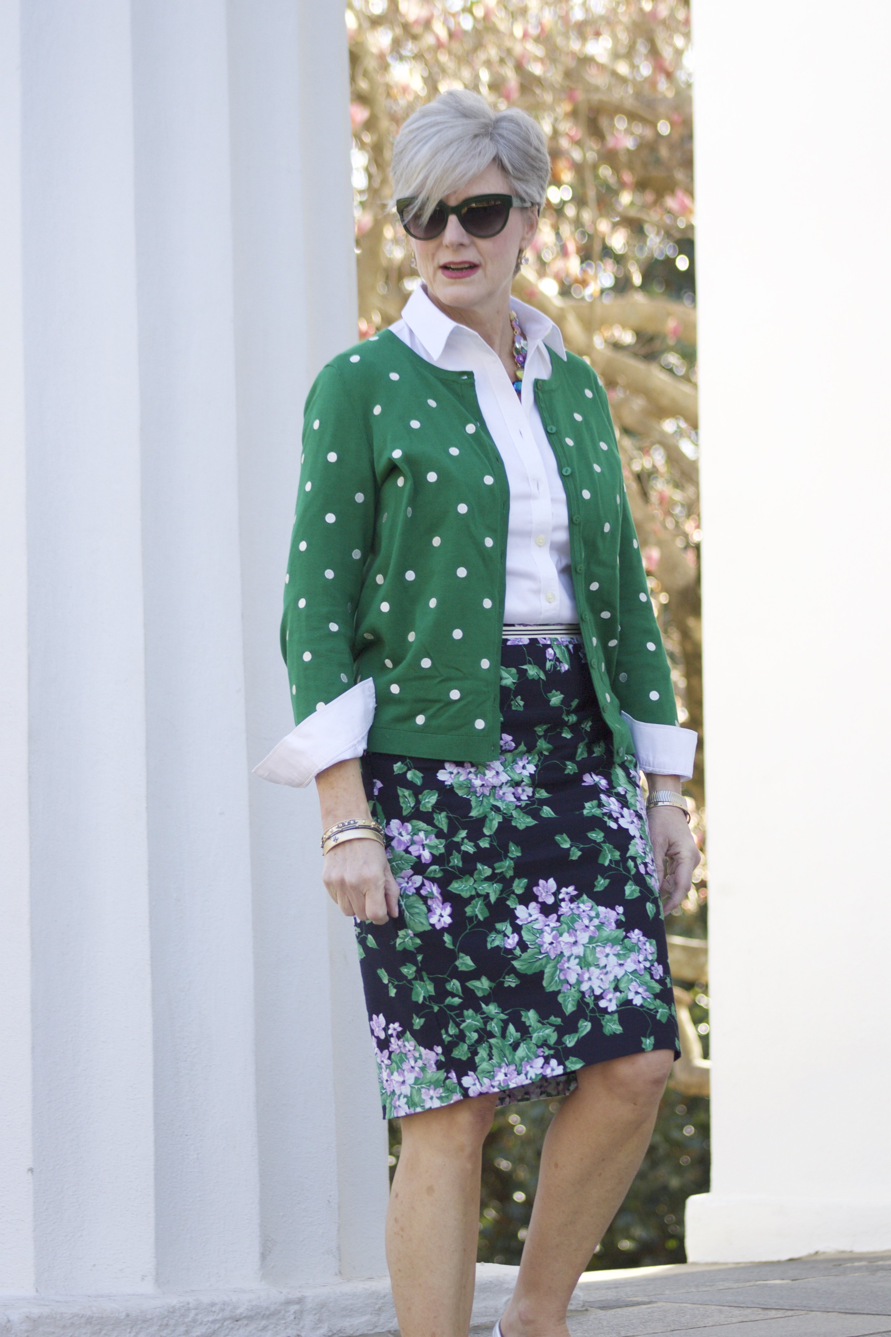 florals and polka dots