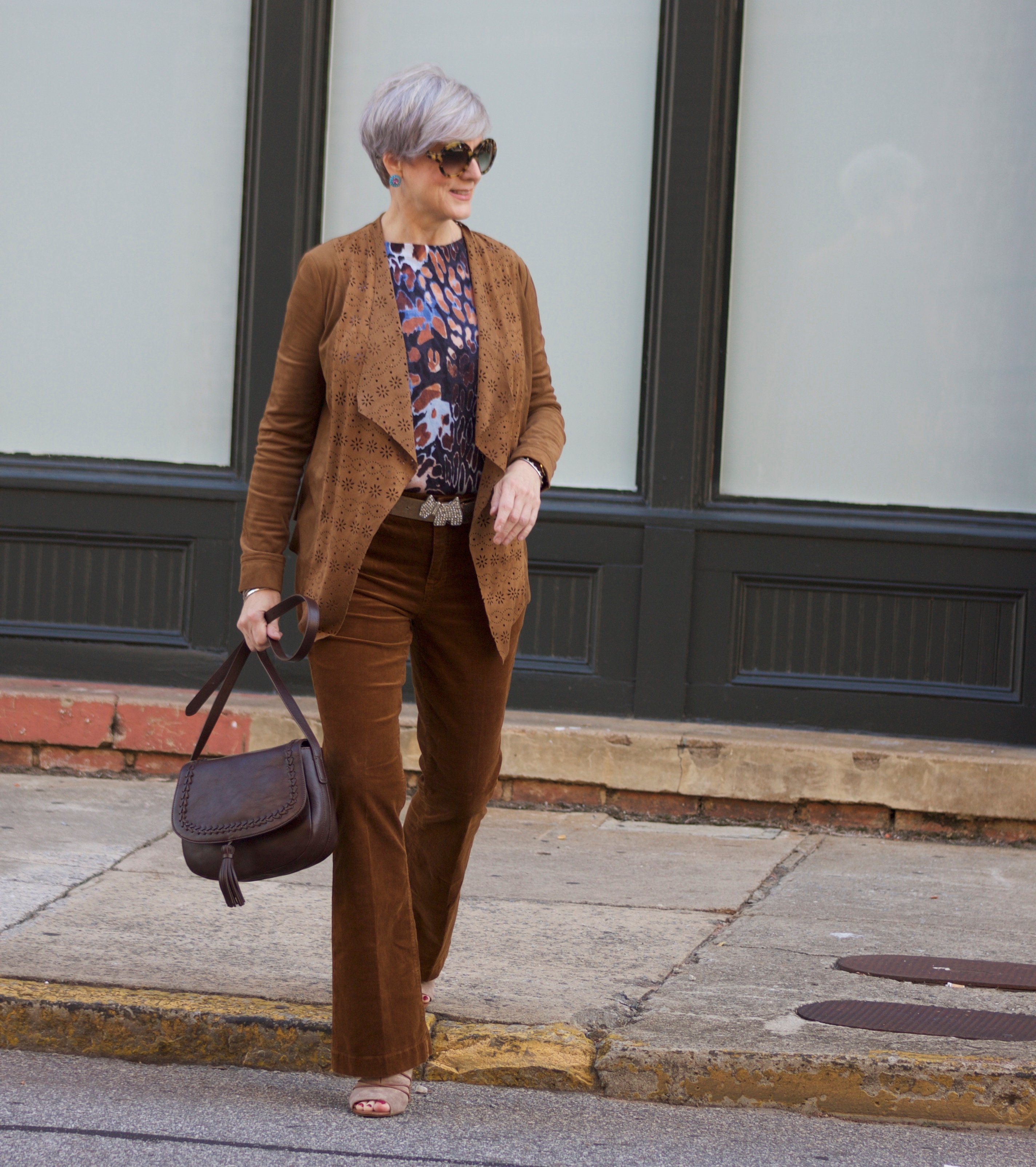 cross body and corduroy