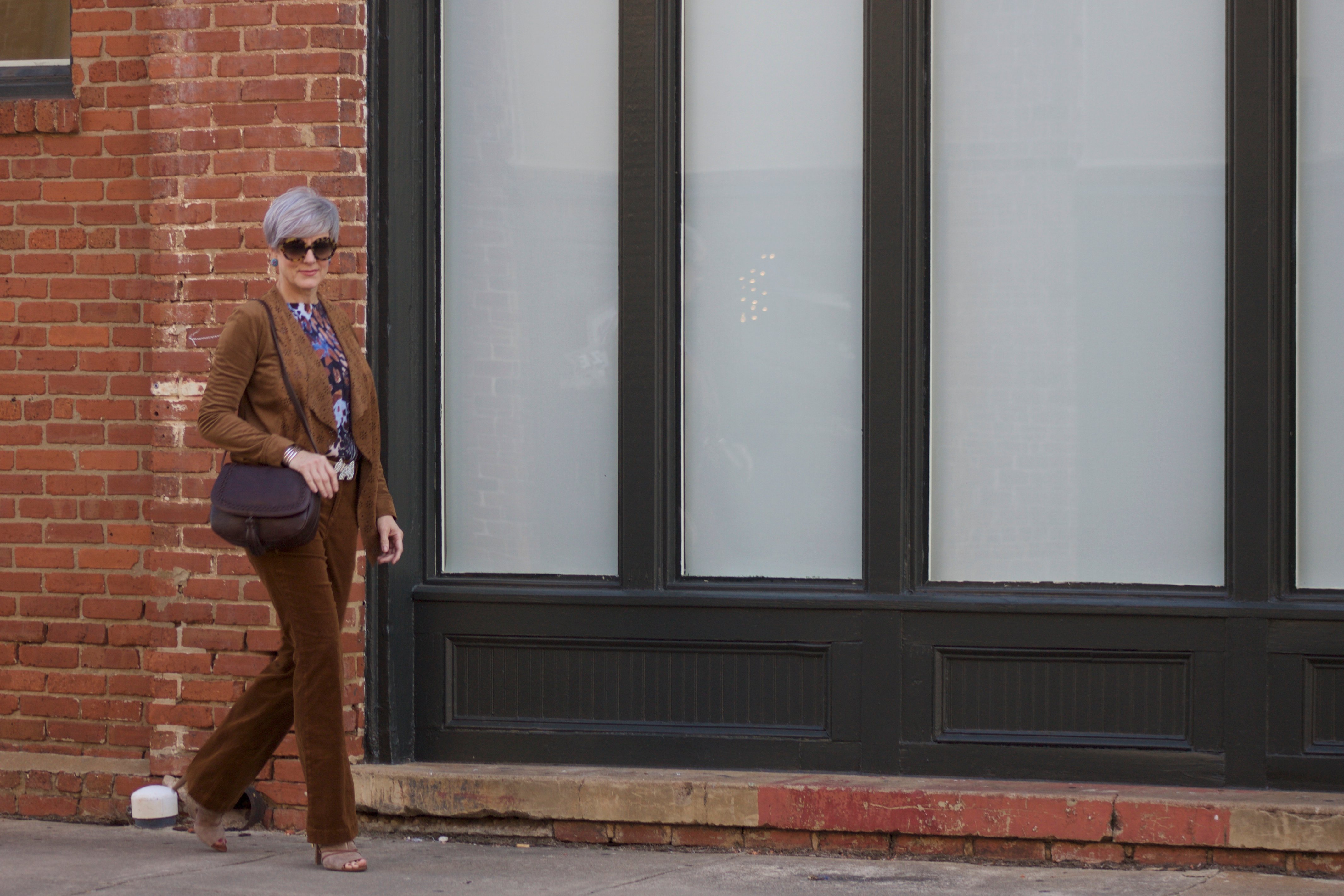 cross body and corduroy