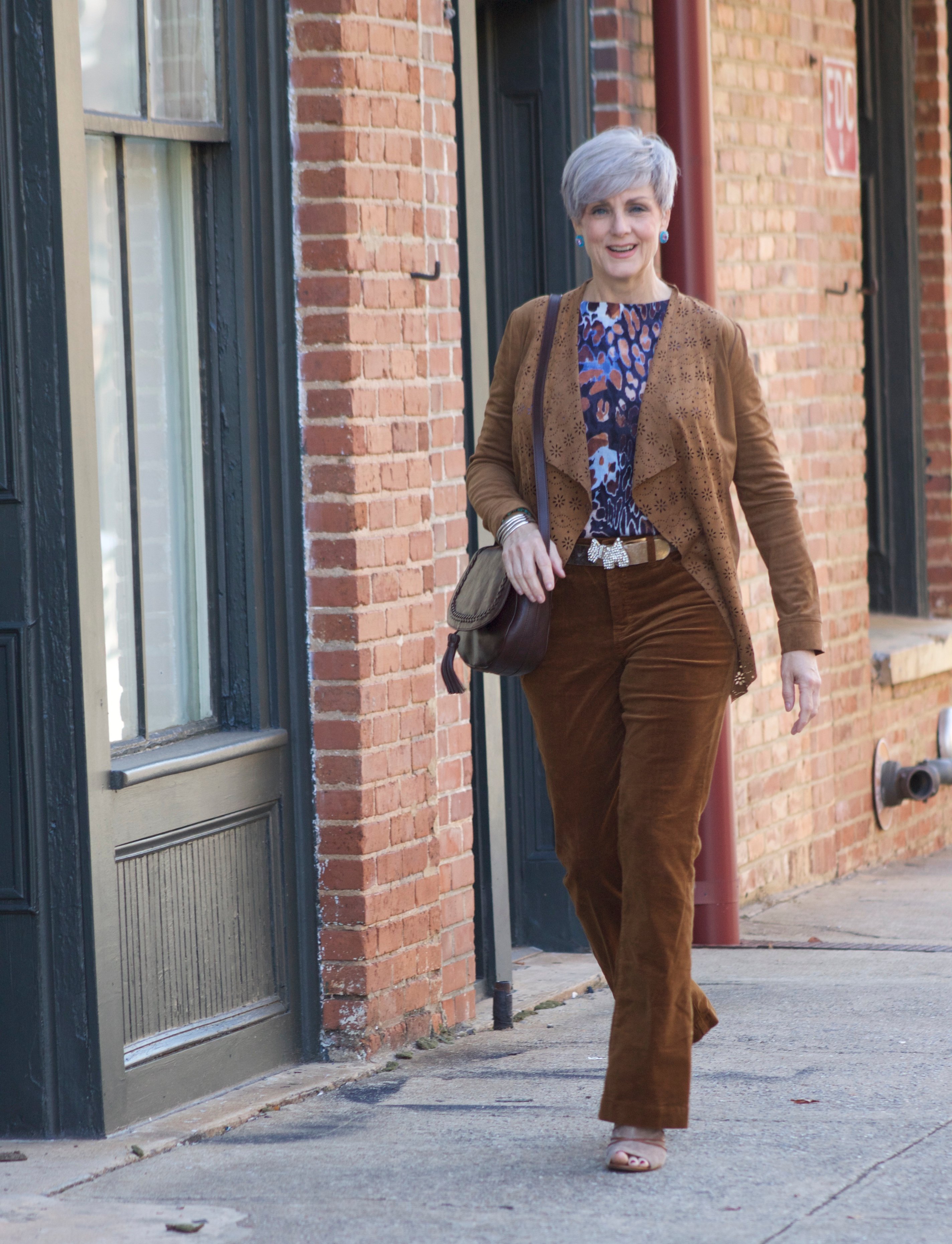 cross body and corduroy