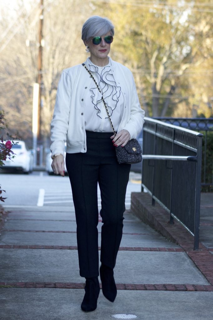 white and black