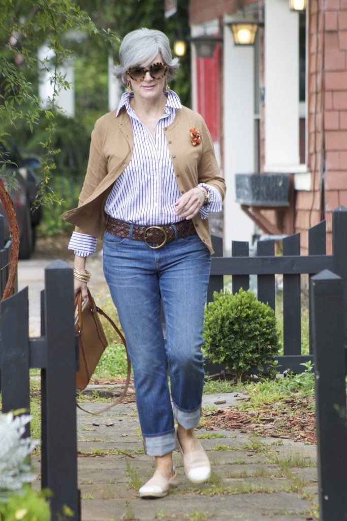 blue jeans and button downs