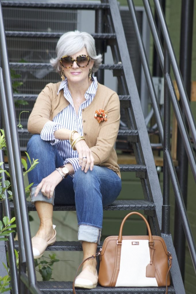 blue jeans and button downs