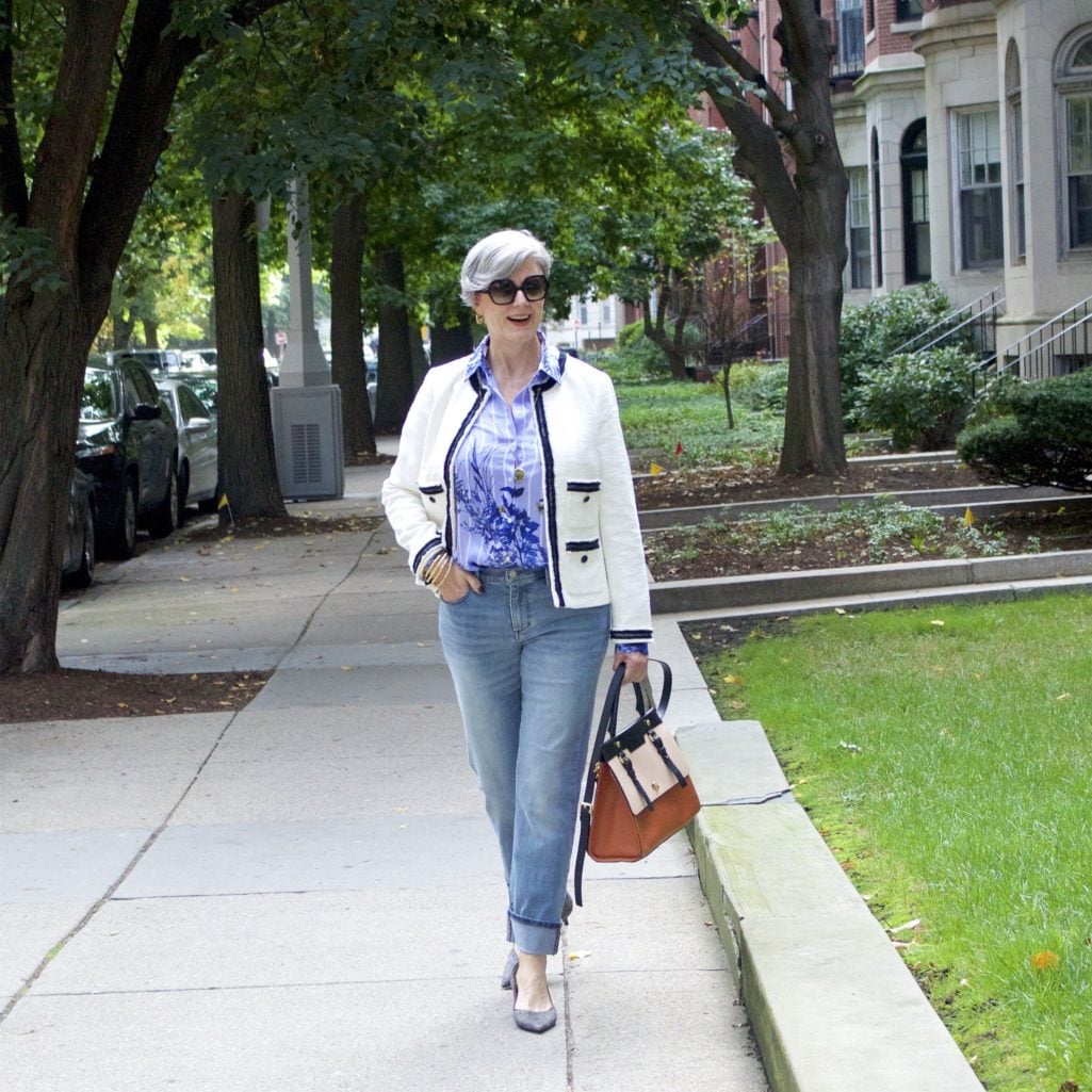 how to wear florals for fall