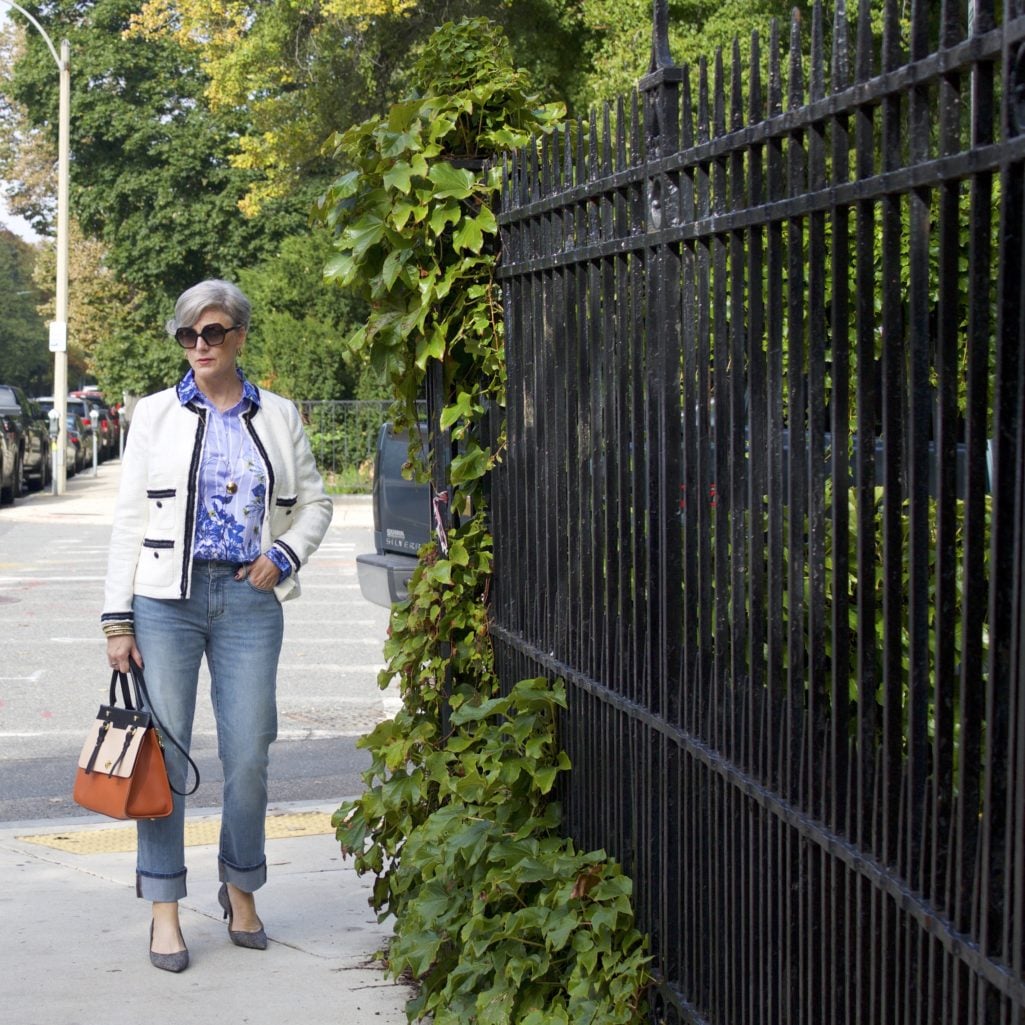 how to wear florals for fall