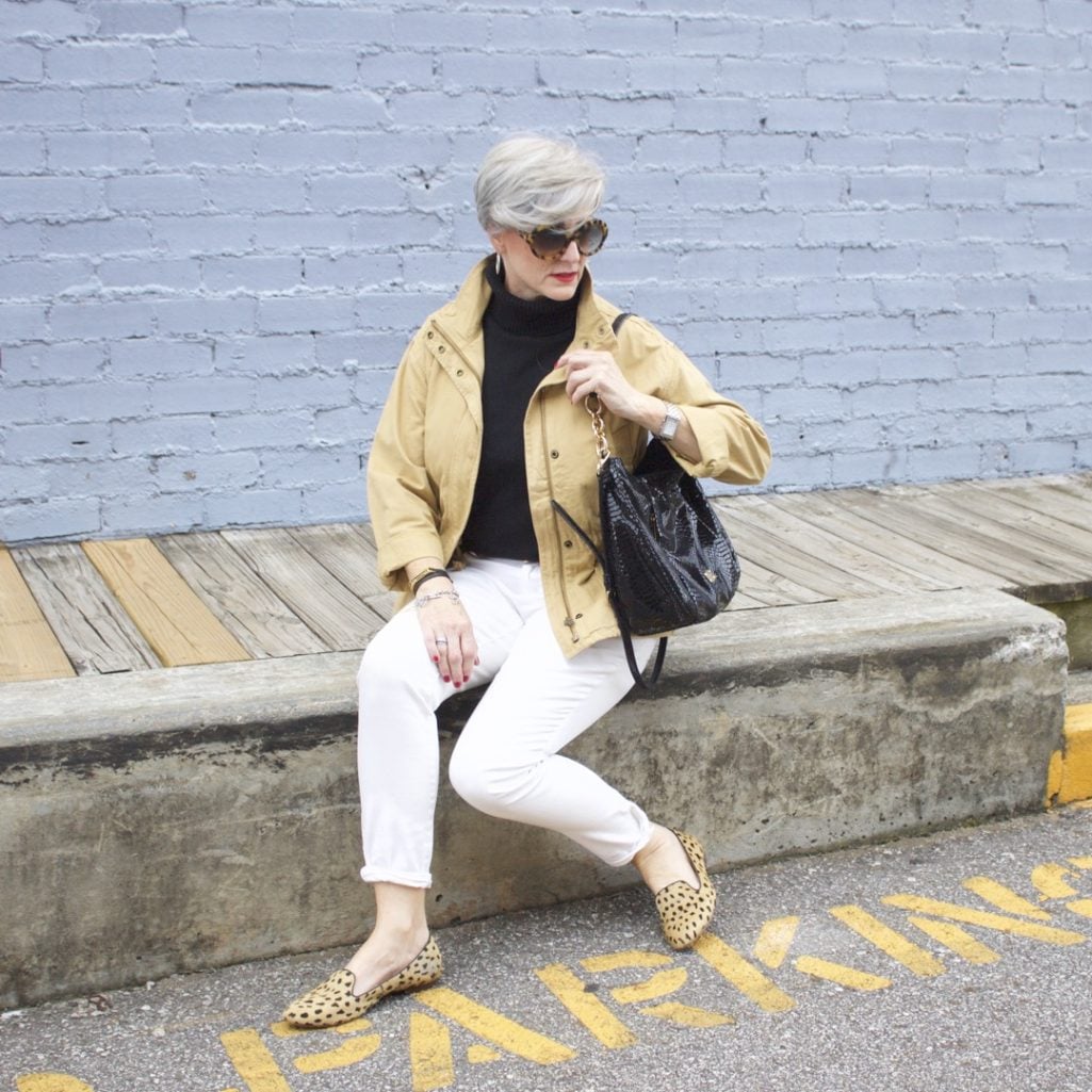 white denim for fall