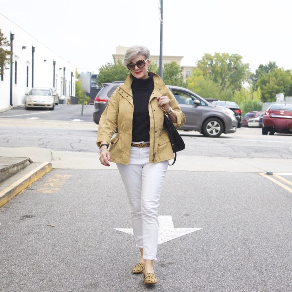 white denim for fall
