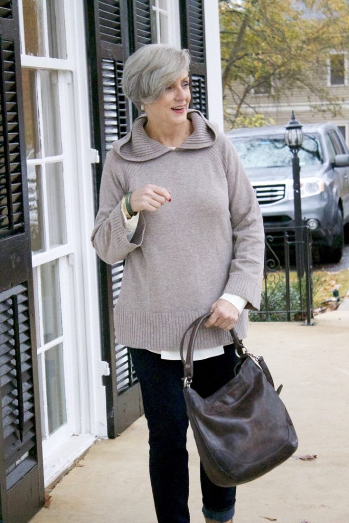 j.crew blazer, ann taylor sweater, dolce vita booties