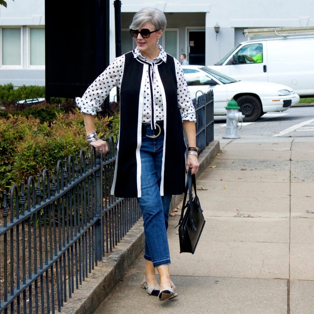 how to wear polka dots