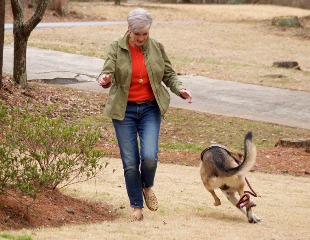j.crew cashmere sweater, j.crew utility jacket, banana republic girlfriend jeans, madewell leopard smoking slippers