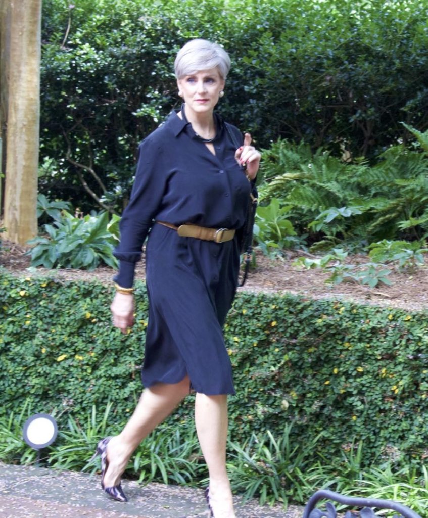 how to style a shirtdress
