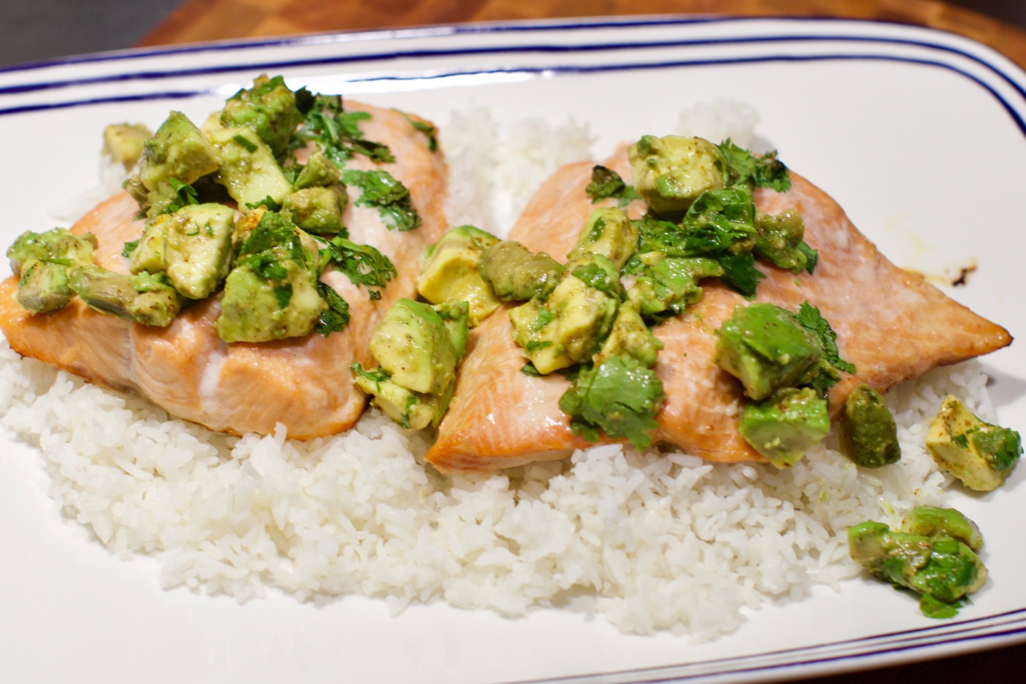 fridays with oscar | salmon rice bowl