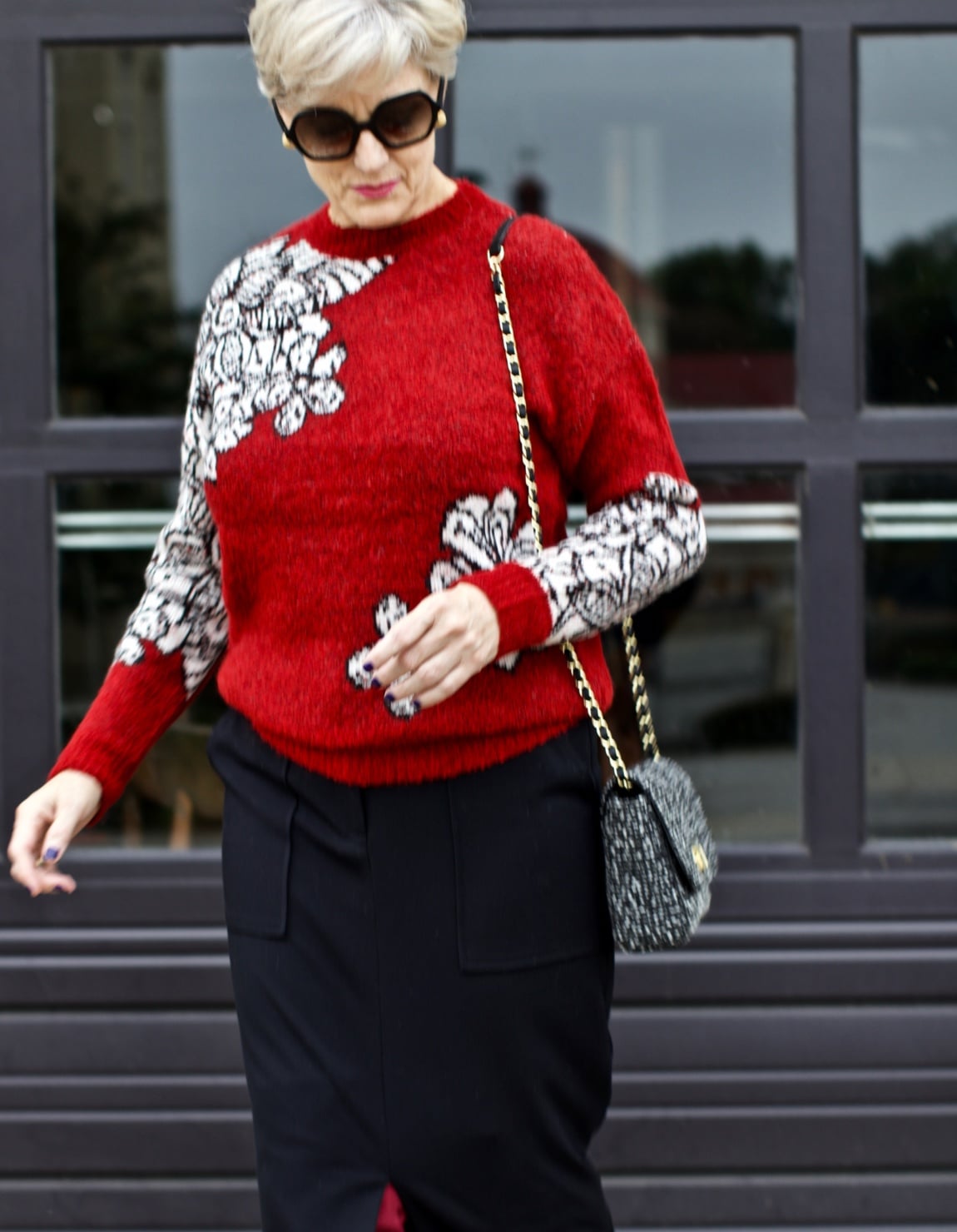 sweters and skirts and coats