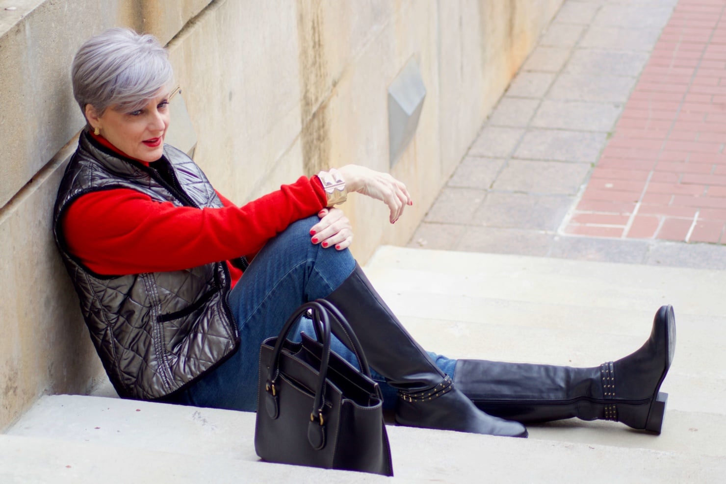 beth from Style at a Certain Age wears five classic winter essentials