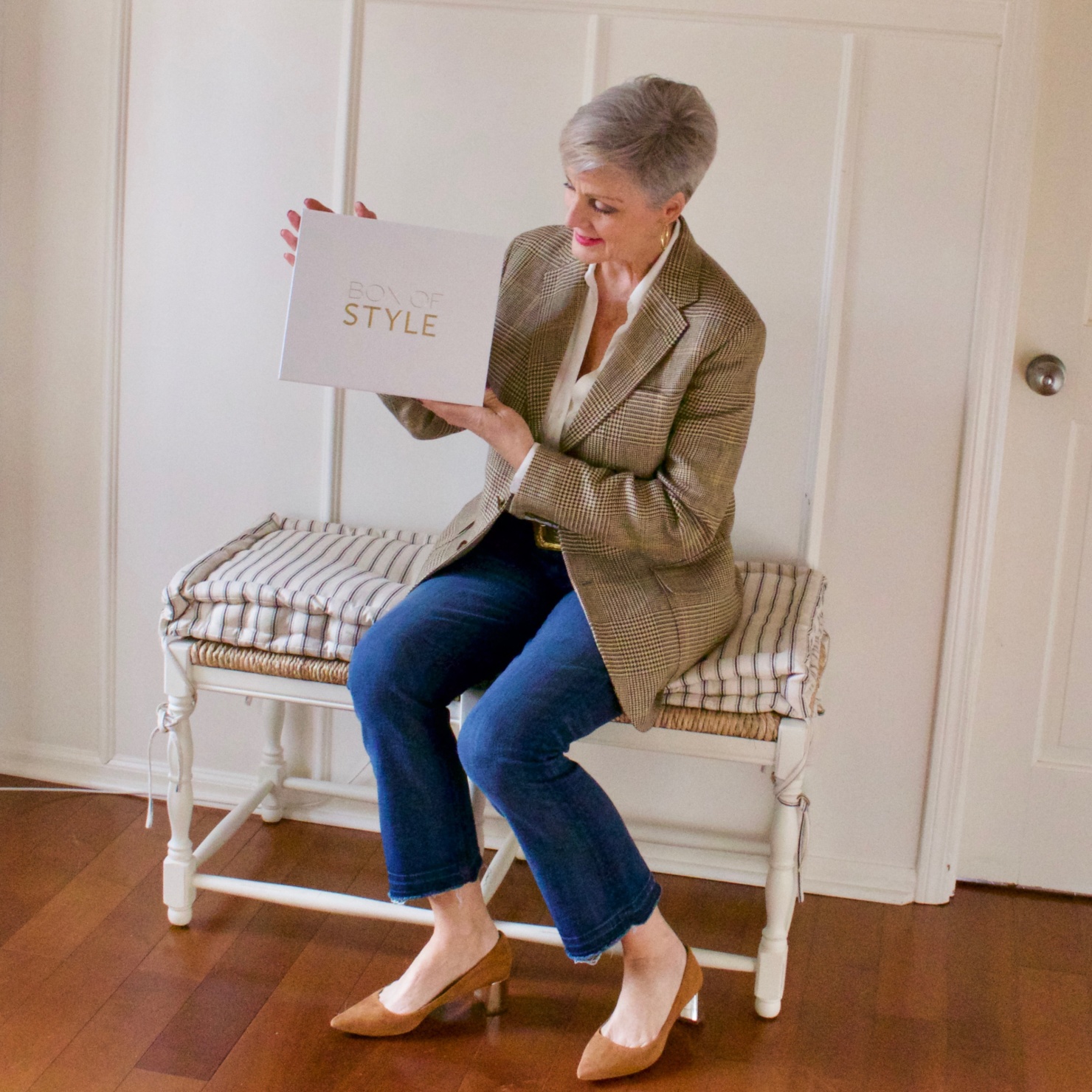 beth from Style at a Certain Age wears items from Rachel Zoe's Spring Box of Style