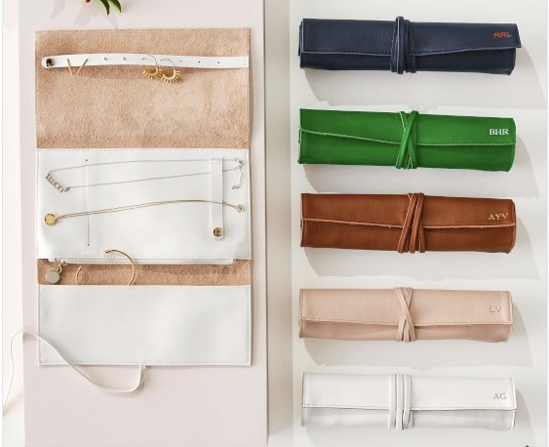 leather jewelry roll up
