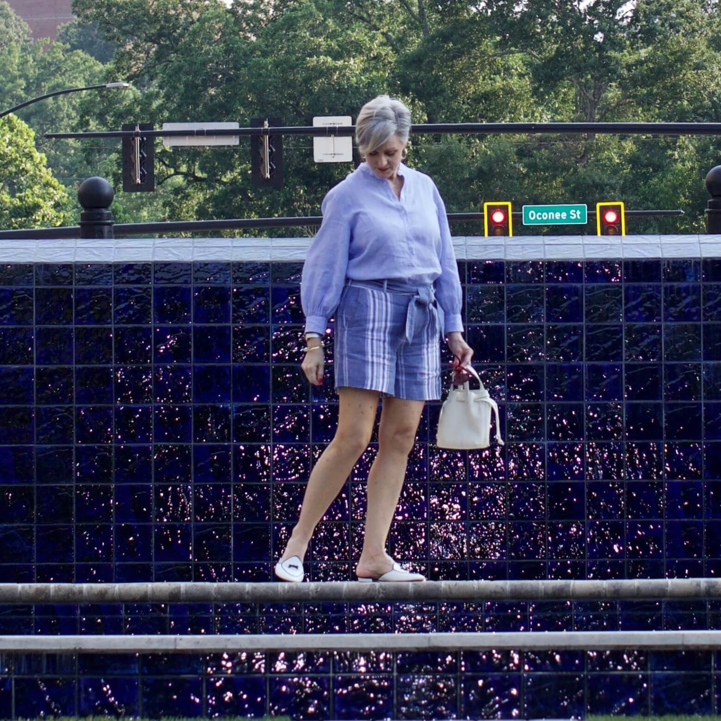 lightweight linen shirt and shorts