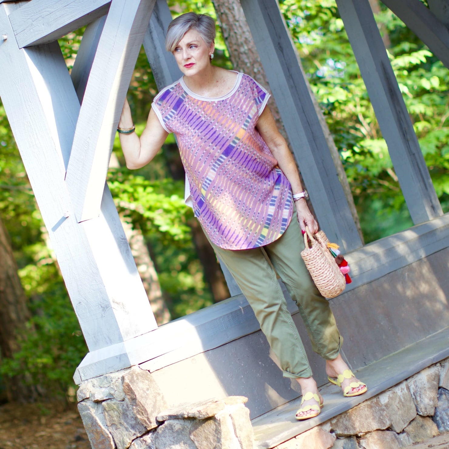 tunic and chinos