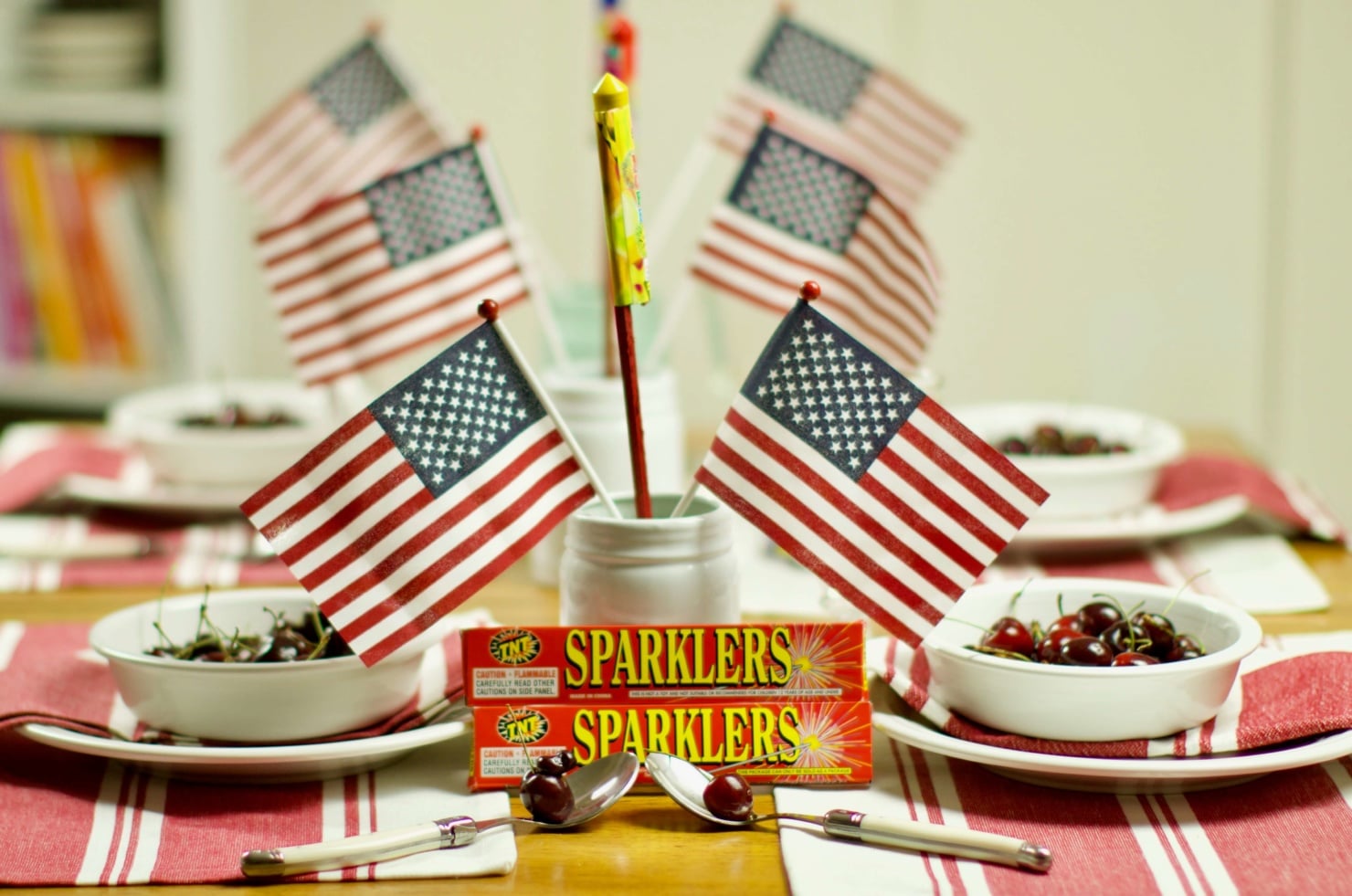 patriotic tablescape