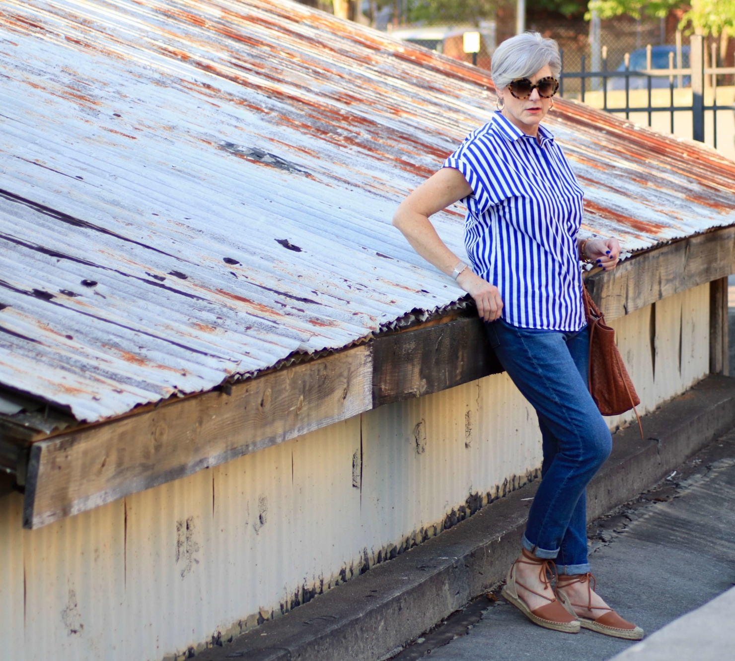 blue stripes