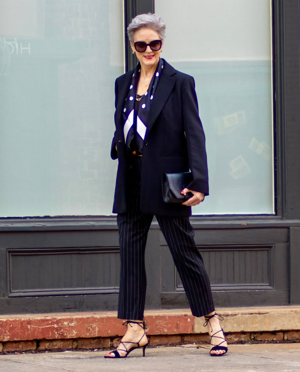 classic black blazer