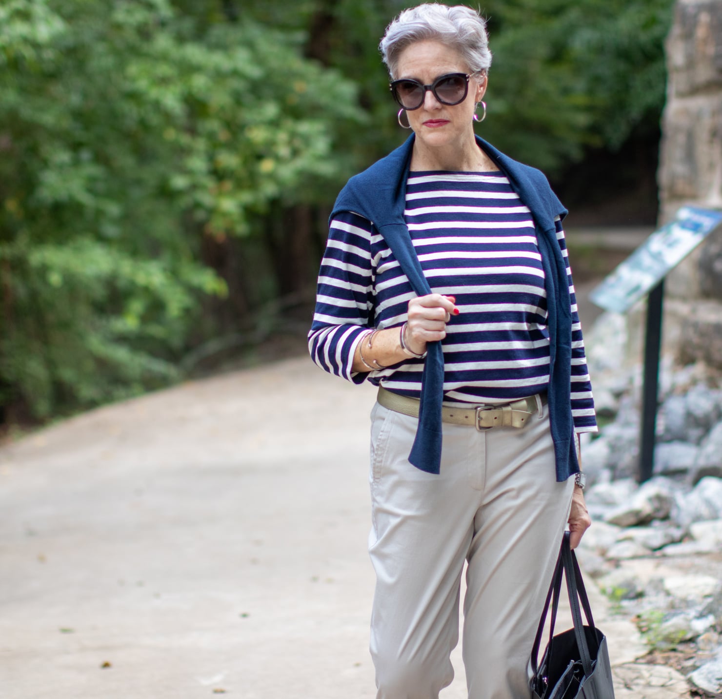 classic stripes and chinos