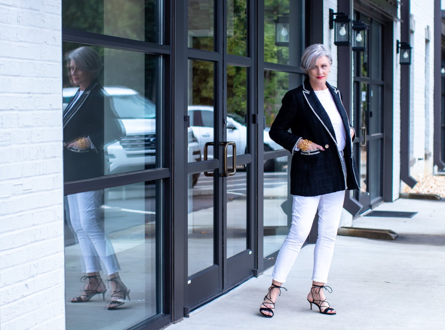 weekend getaway nighttime with Ann Taylor
