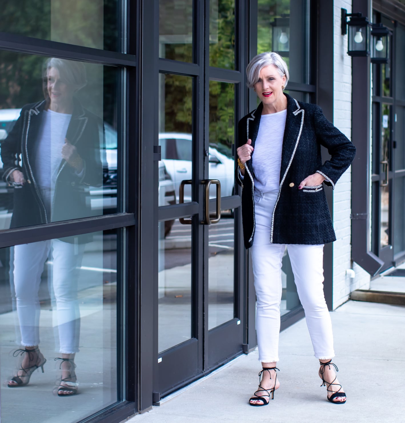 weekend getaway nighttime with Ann Taylor