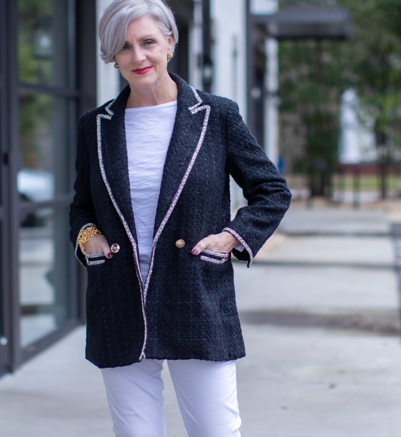 weekend getaway nighttime with Ann Taylor