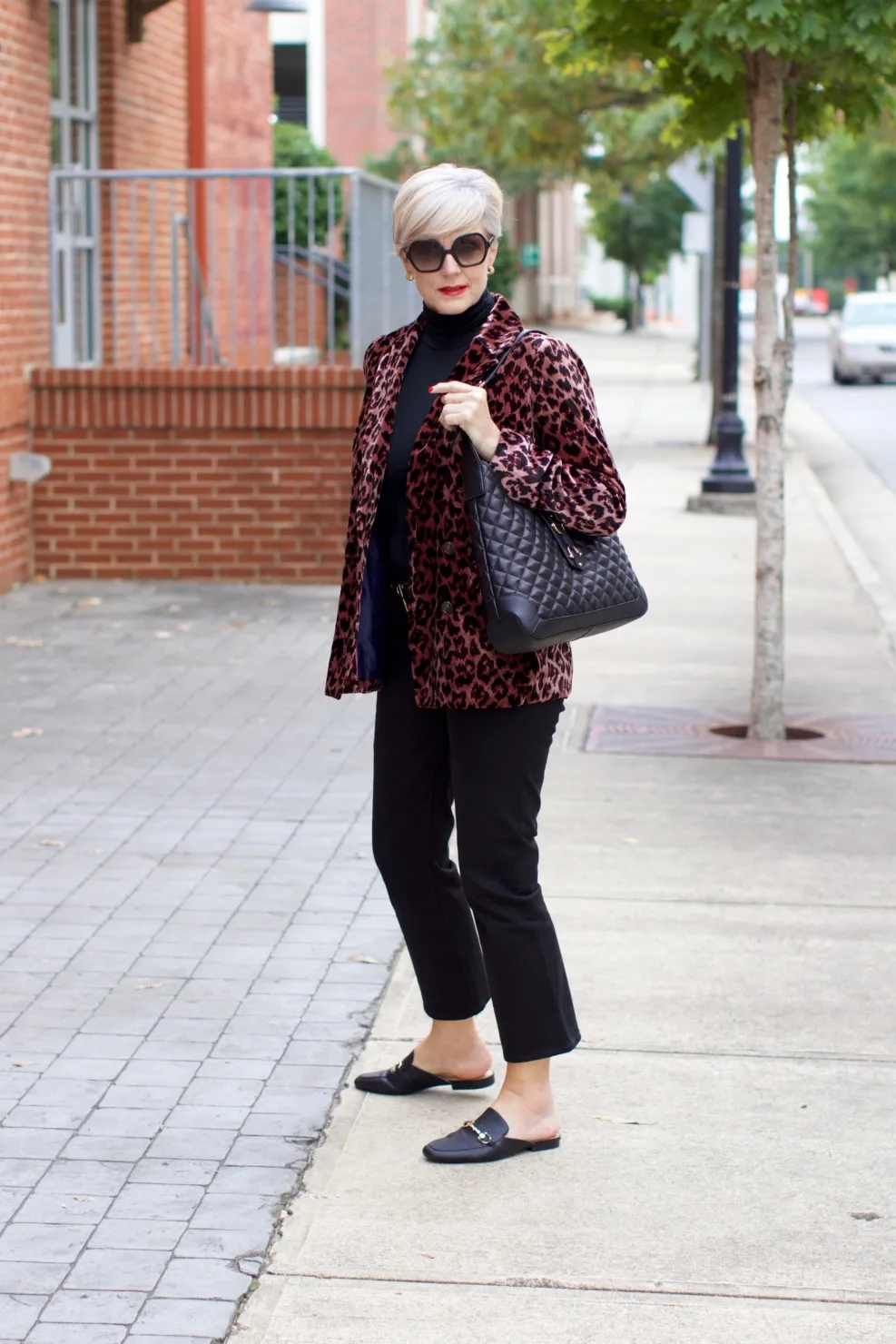 Statement Jacket | how to wear black denim this fall