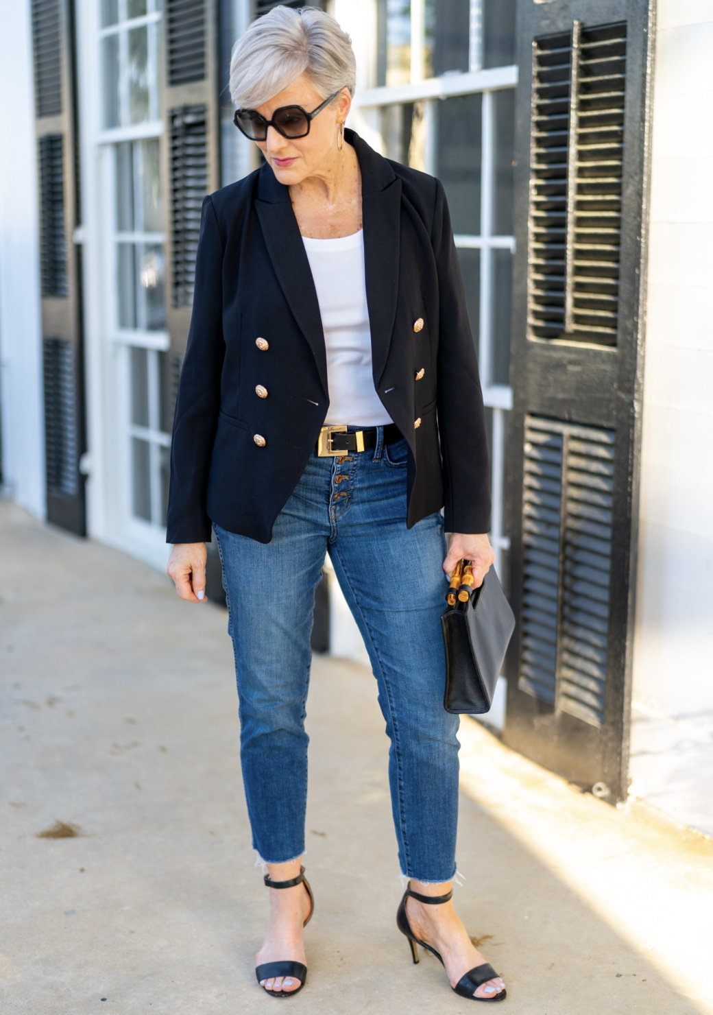 shopping on a budget black blazer