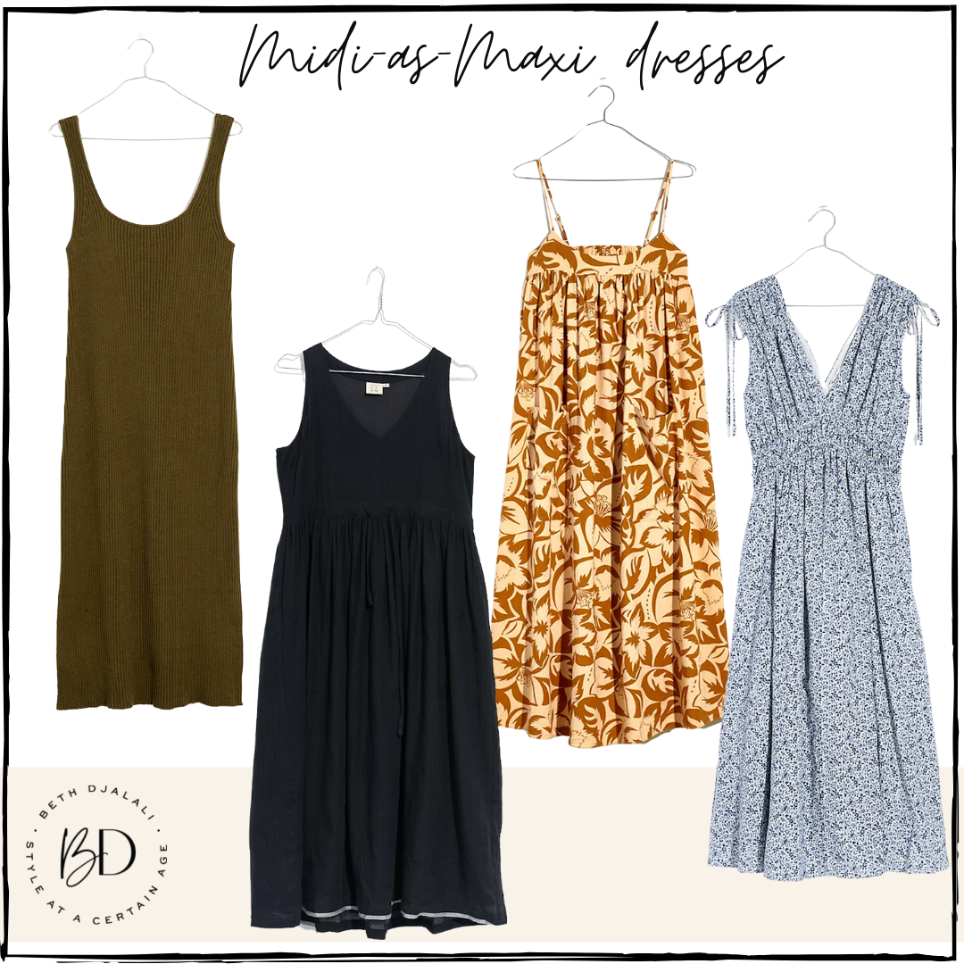 Midi-as-Maxi dresses 1