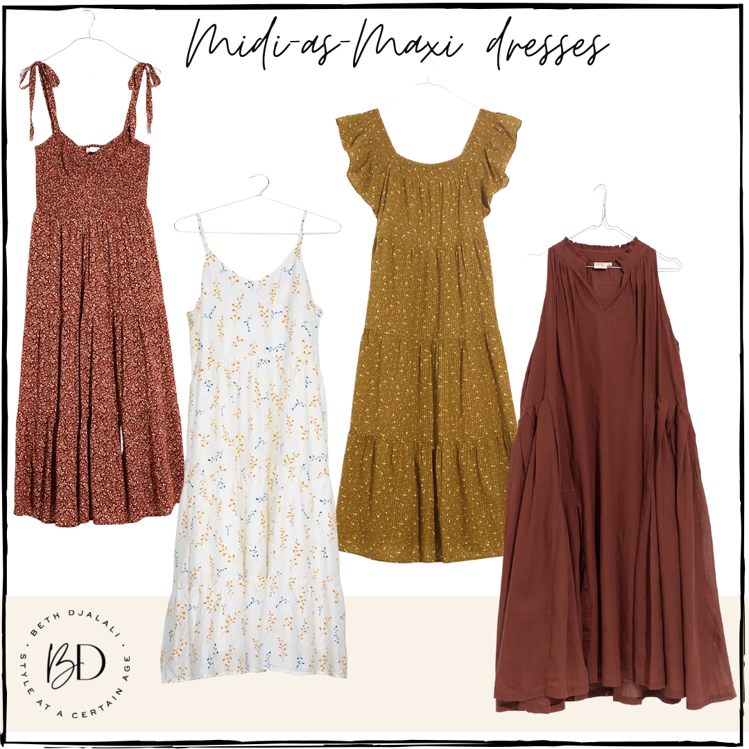 Midi-as-Maxi dresses 2