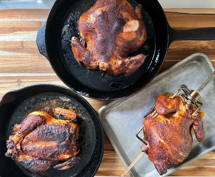 smoked chicken rotisserie chicken