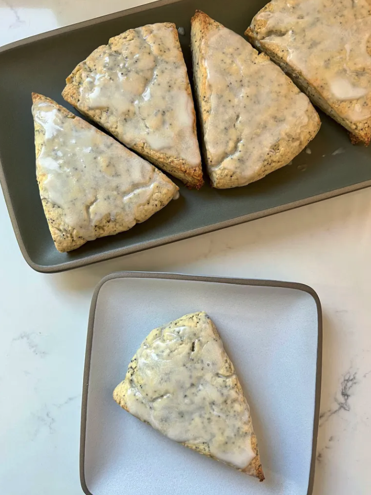 lemon poppy seed scones scones