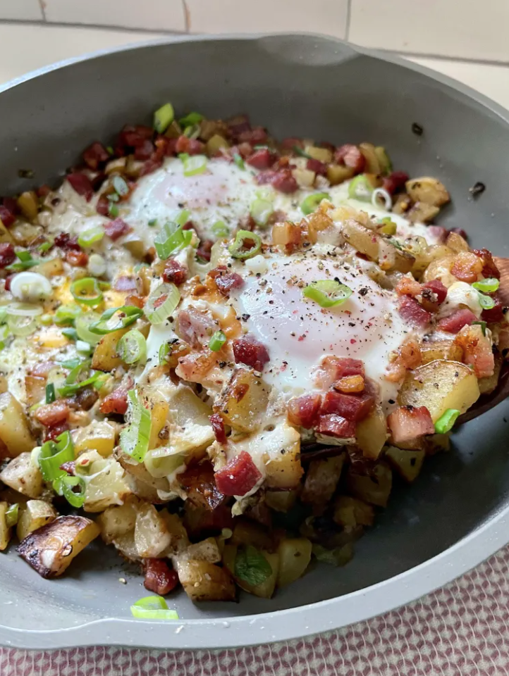 breakfast hash with pancetta