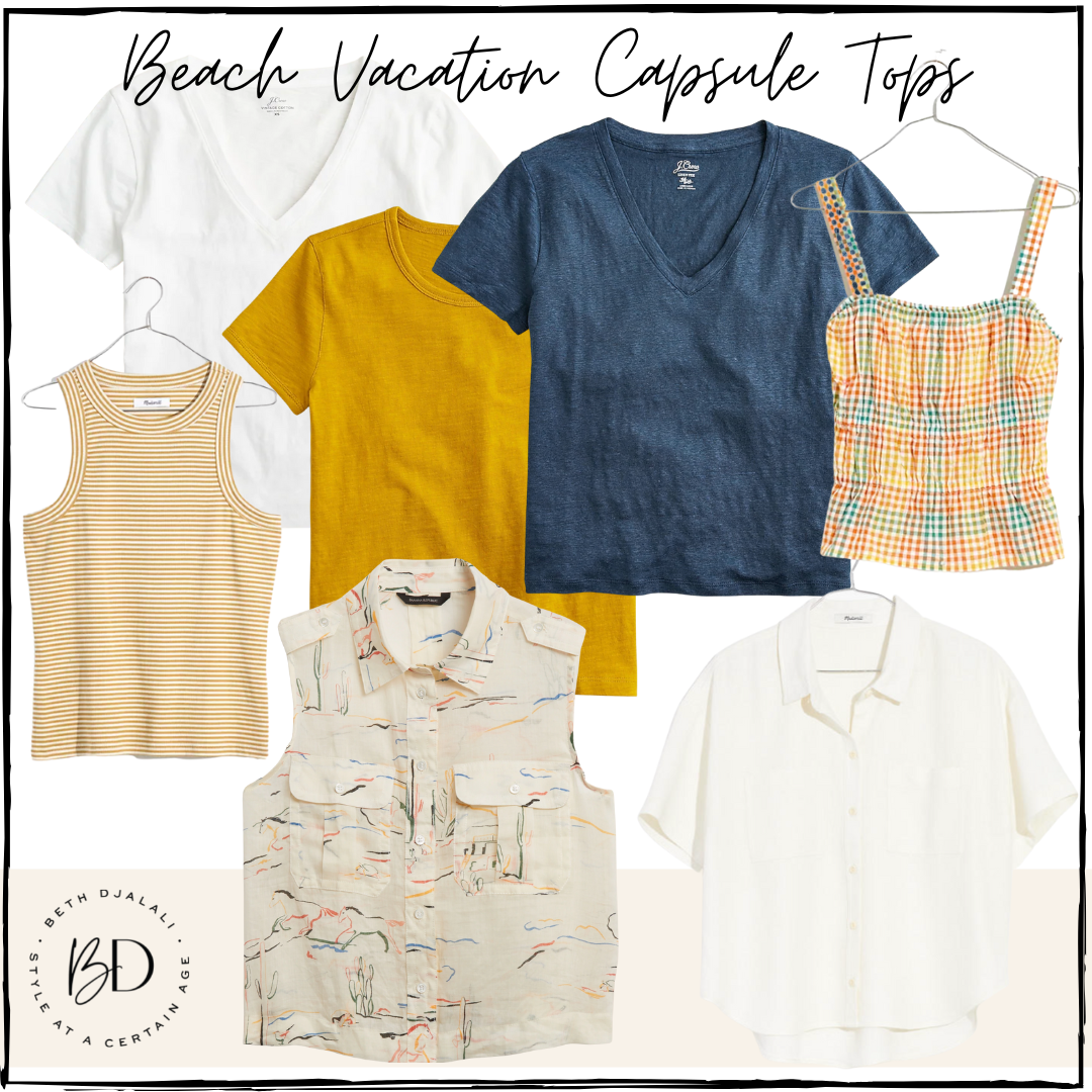 Beach Vacation Capsule Tops
