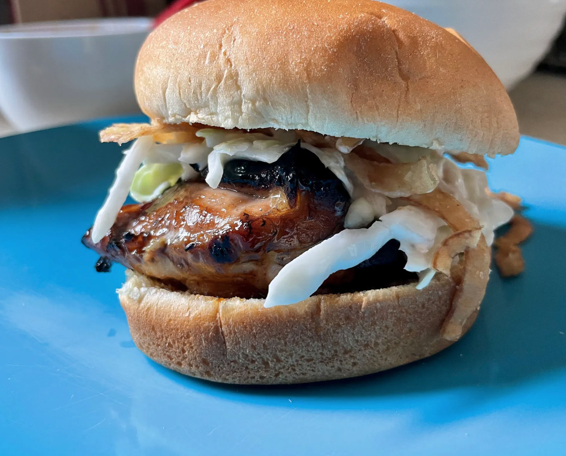 hawaiian-style bbq chicken sandwich bbq chicken sandwich