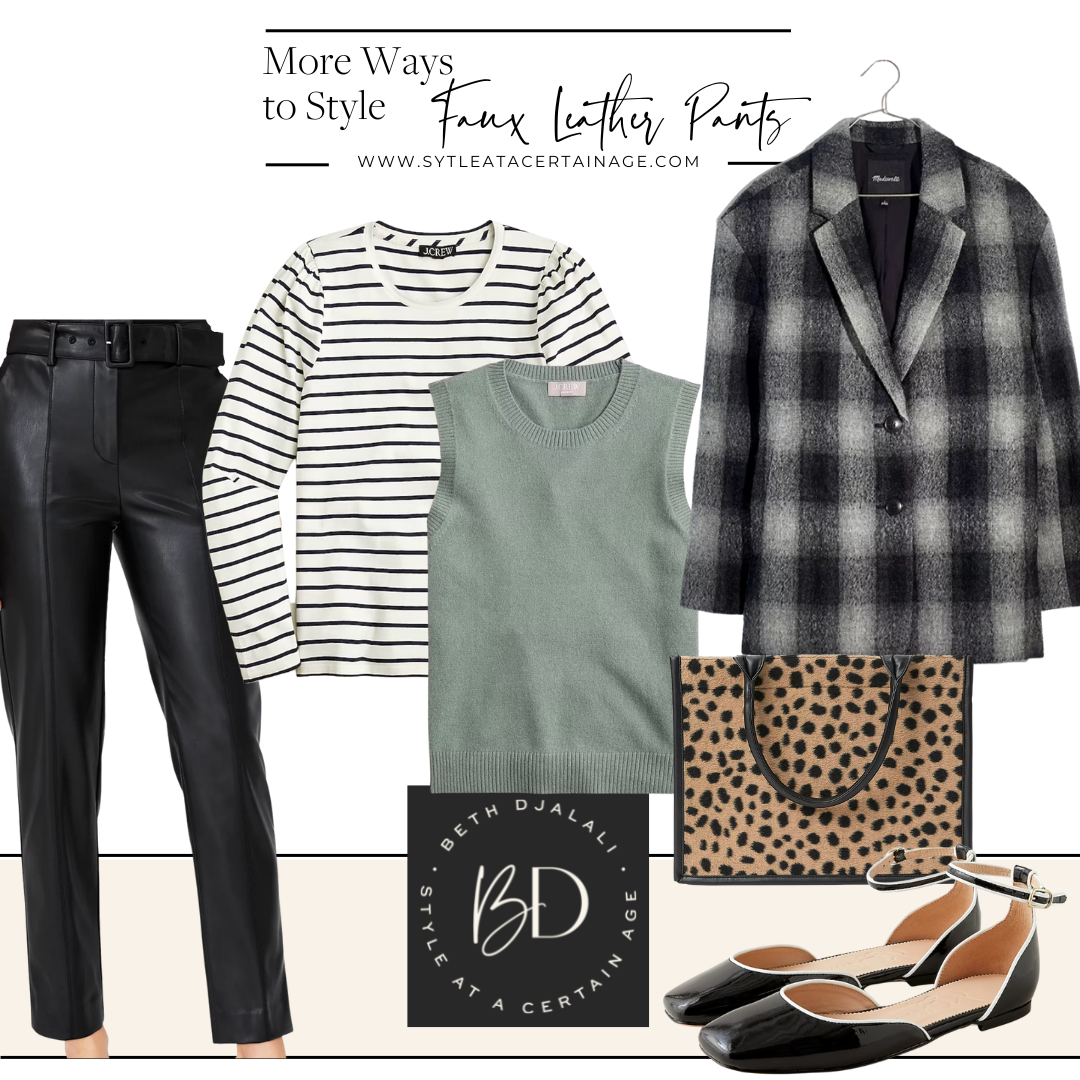 More ways to style faux leather pants More ways to style faux leather pants