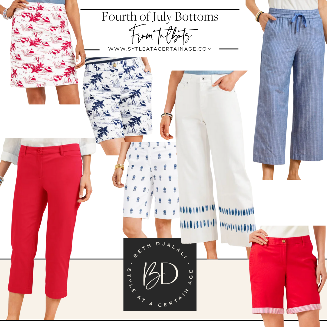 Talbots 4th of July Bottoms