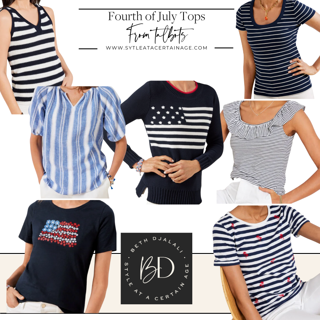 Talbots 4th of July Tops