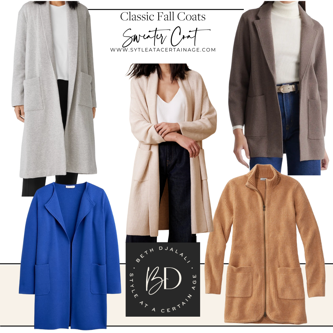 7 Classic Fall Coats Sweater Coat