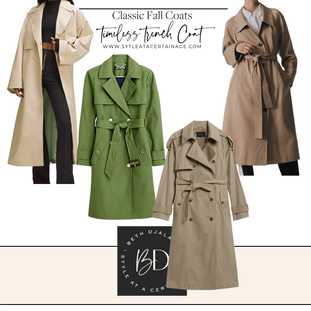 7 Classic Fall Coats Timeless Trench