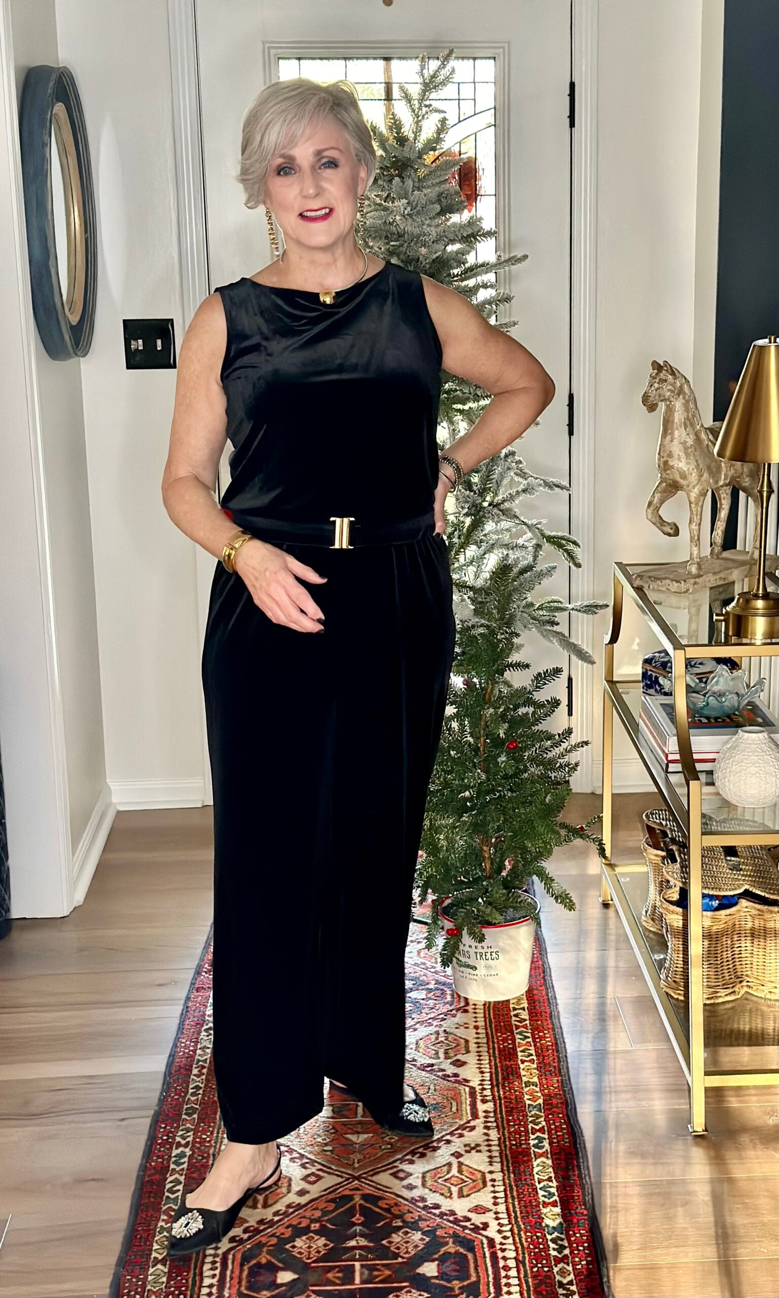velvet jumpsuit