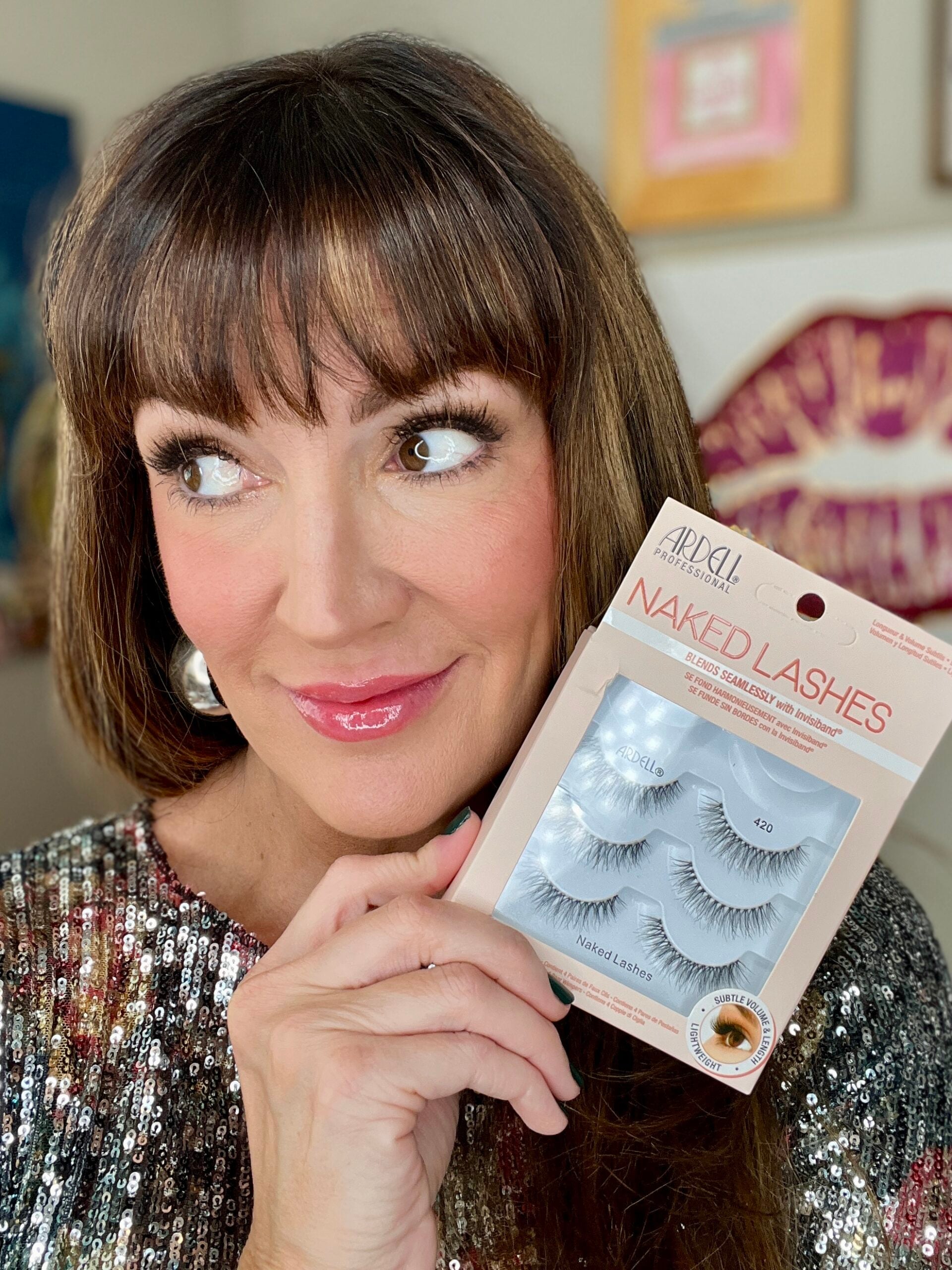 holiday makeup fake lashes