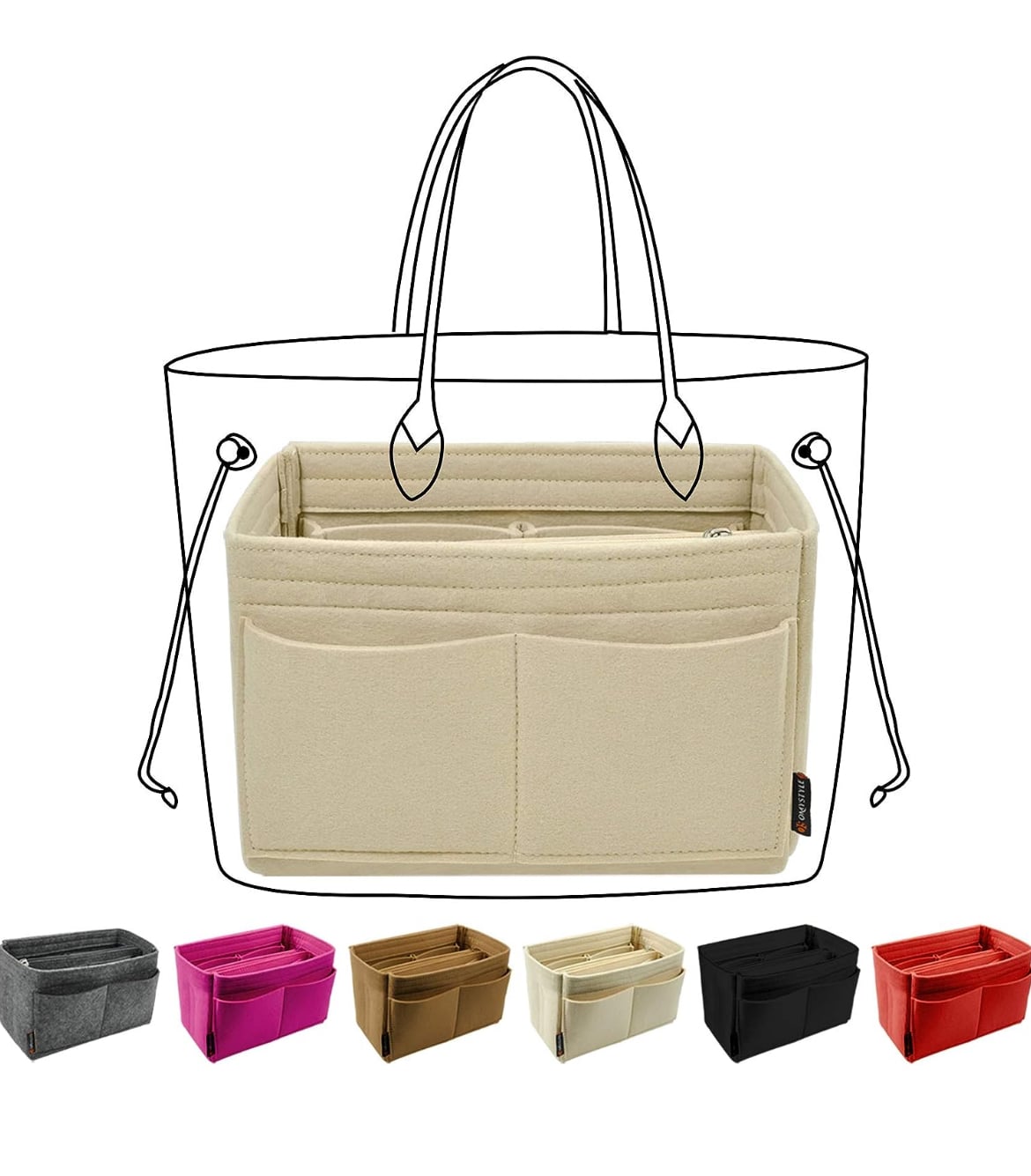 purse insert organizer