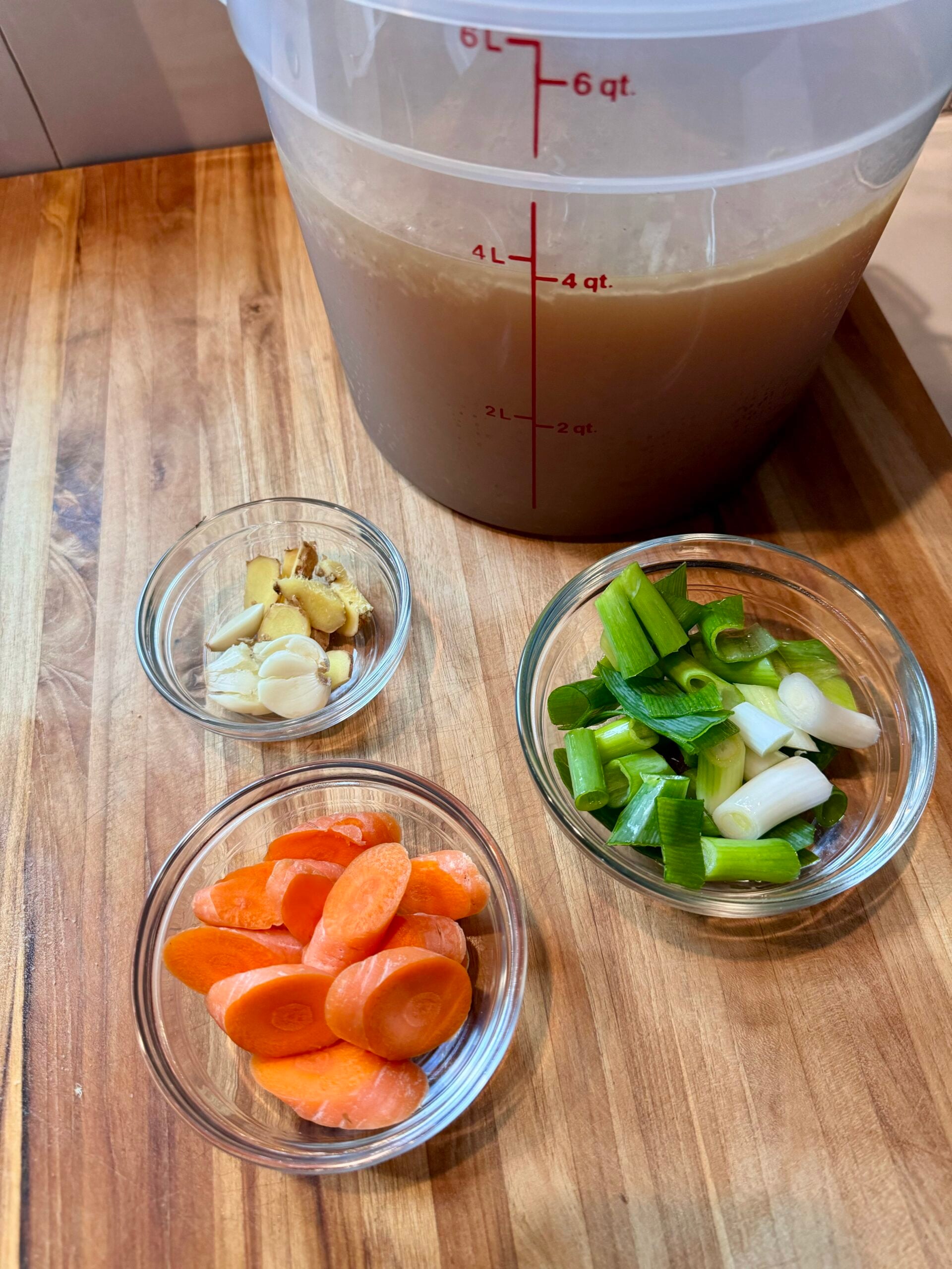 Turkey Ramen ingredients