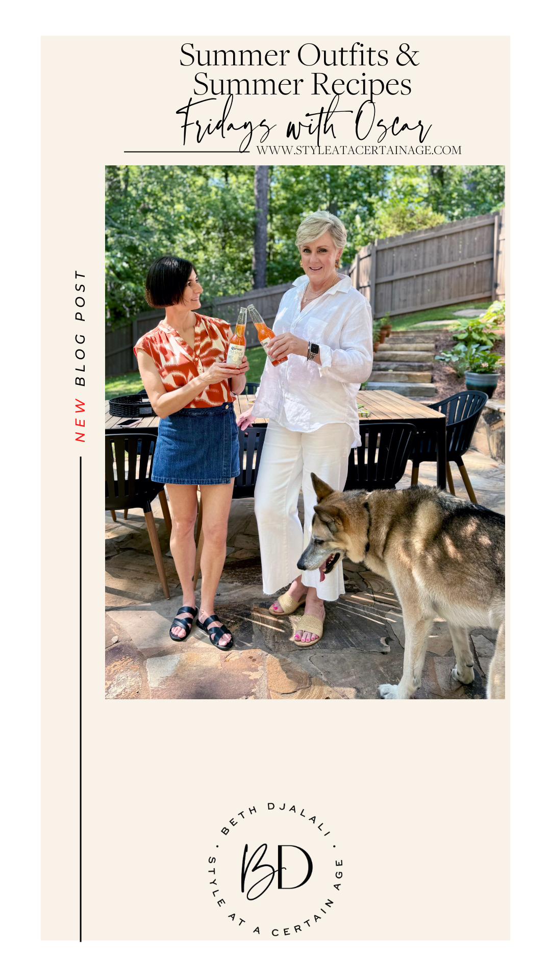 summer outfits and summer recipes