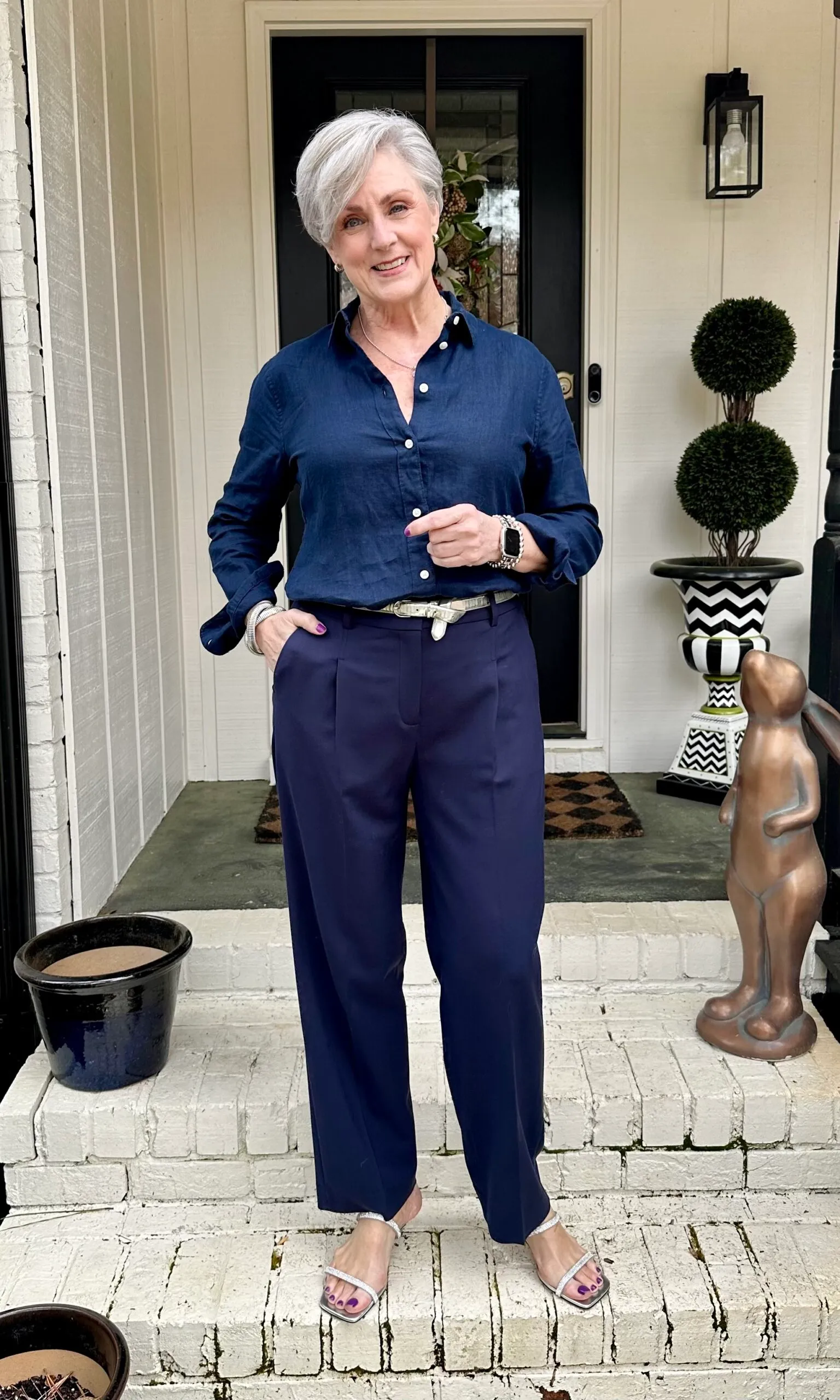 blue matching outfit | April Favorites